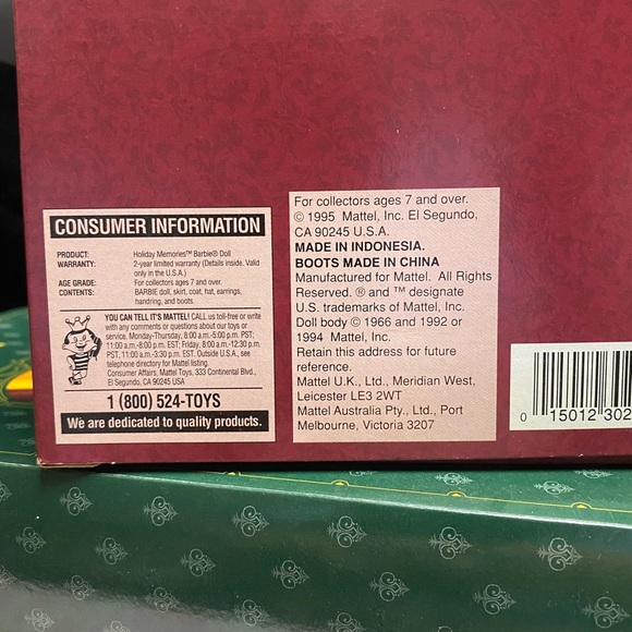 Barbie Hallmark Holiday Memories 1995 NWT Never opened, - Picture 7 of 9